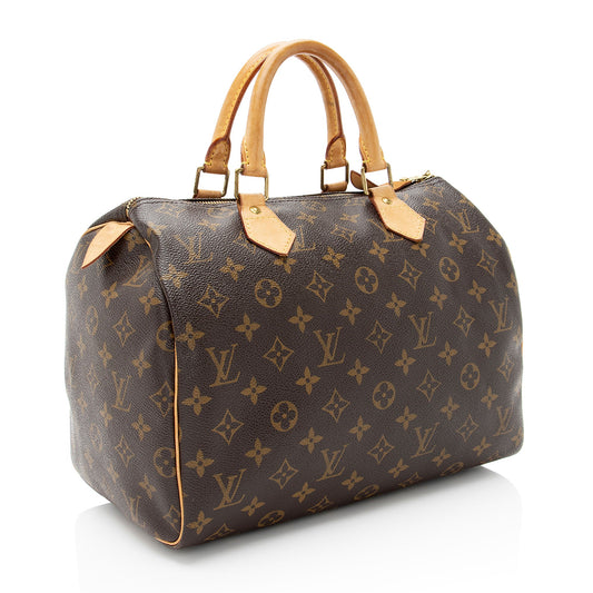 Louis Vuitton Monogram Canvas Speedy 30 Satchel