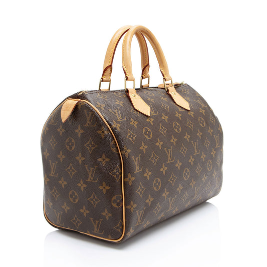 Louis Vuitton Monogram Canvas Speedy 30 Satchel