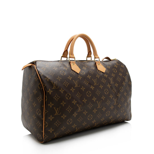 Louis Vuitton Monogram Canvas Speedy 40 Satchel (SHF-17019)