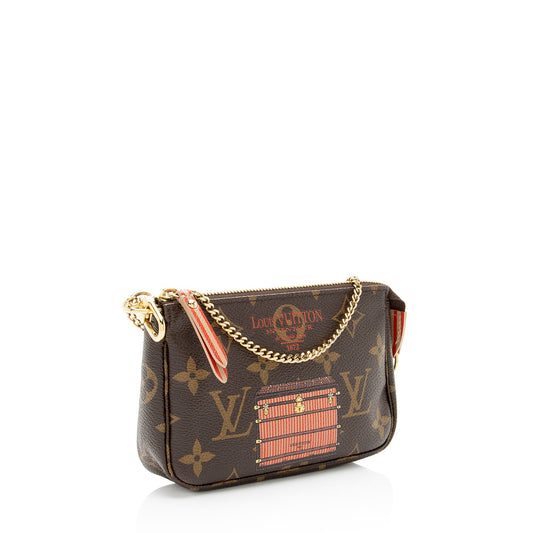 Louis Vuitton Monogram Canvas Trunks & Locks Mini Pochette Accessoires