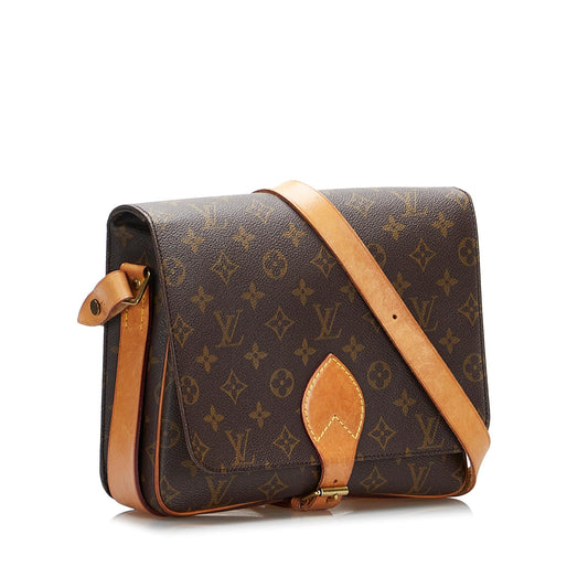 Louis Vuitton Monogram Cartouchiere MM (SHG-Rd05X7)