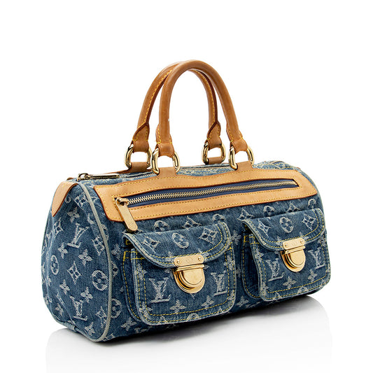 Louis Vuitton Monogram Denim Neo Speedy Satchel - (SHF-20203)