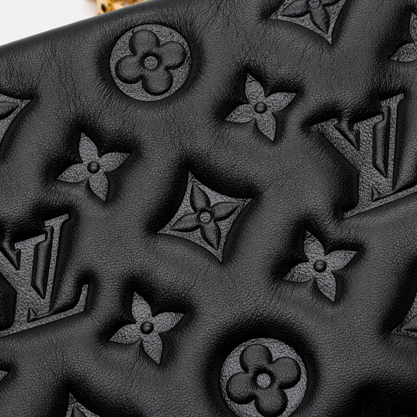 Louis Vuitton Monogram Embossed Lambskin Coussin Pochette (SHF-vpjF7w)