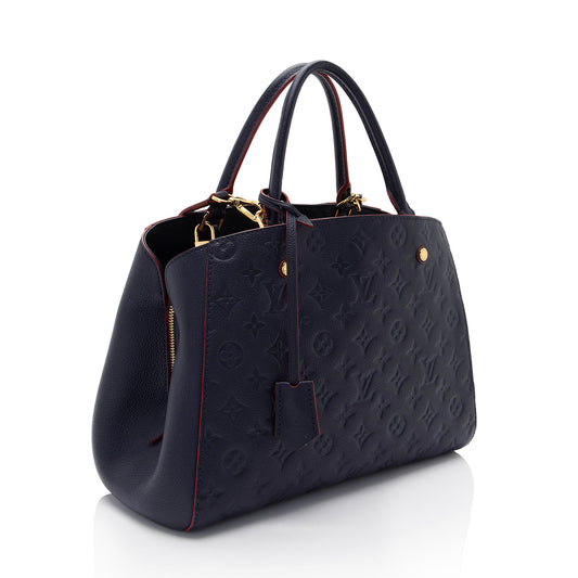 Louis Vuitton Monogram Empreinte Montaigne MM Satchel (SHF-dJE1Eb)