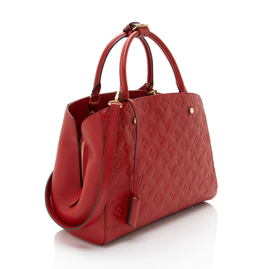 Louis Vuitton Monogram Empreinte Montaigne MM Satchel