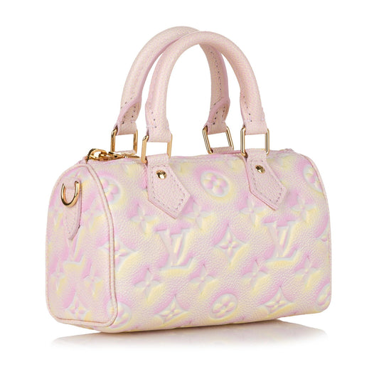 Louis Vuitton Monogram Empreinte Summer Stardust Nano Speedy (SHG-KTtCys)