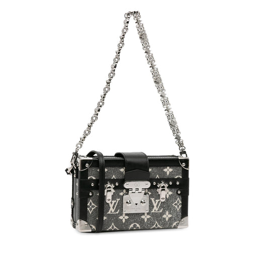 Louis Vuitton Monogram Jacquard Denim Petite Malle (SHG-BewcB2)