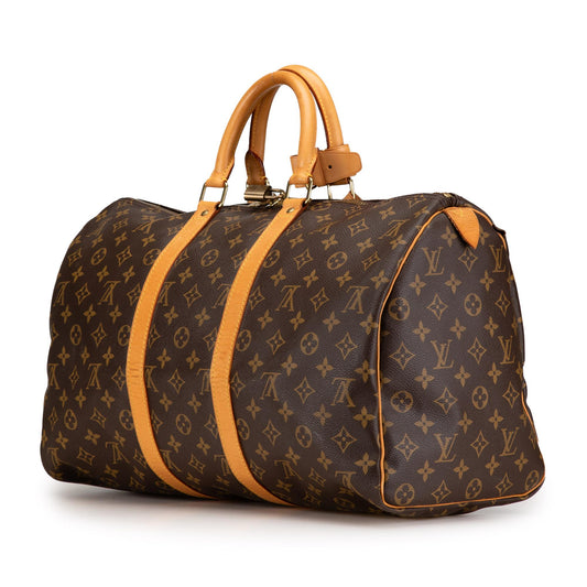 Louis Vuitton Monogram Keepall 45 (SHG-ysdriy)