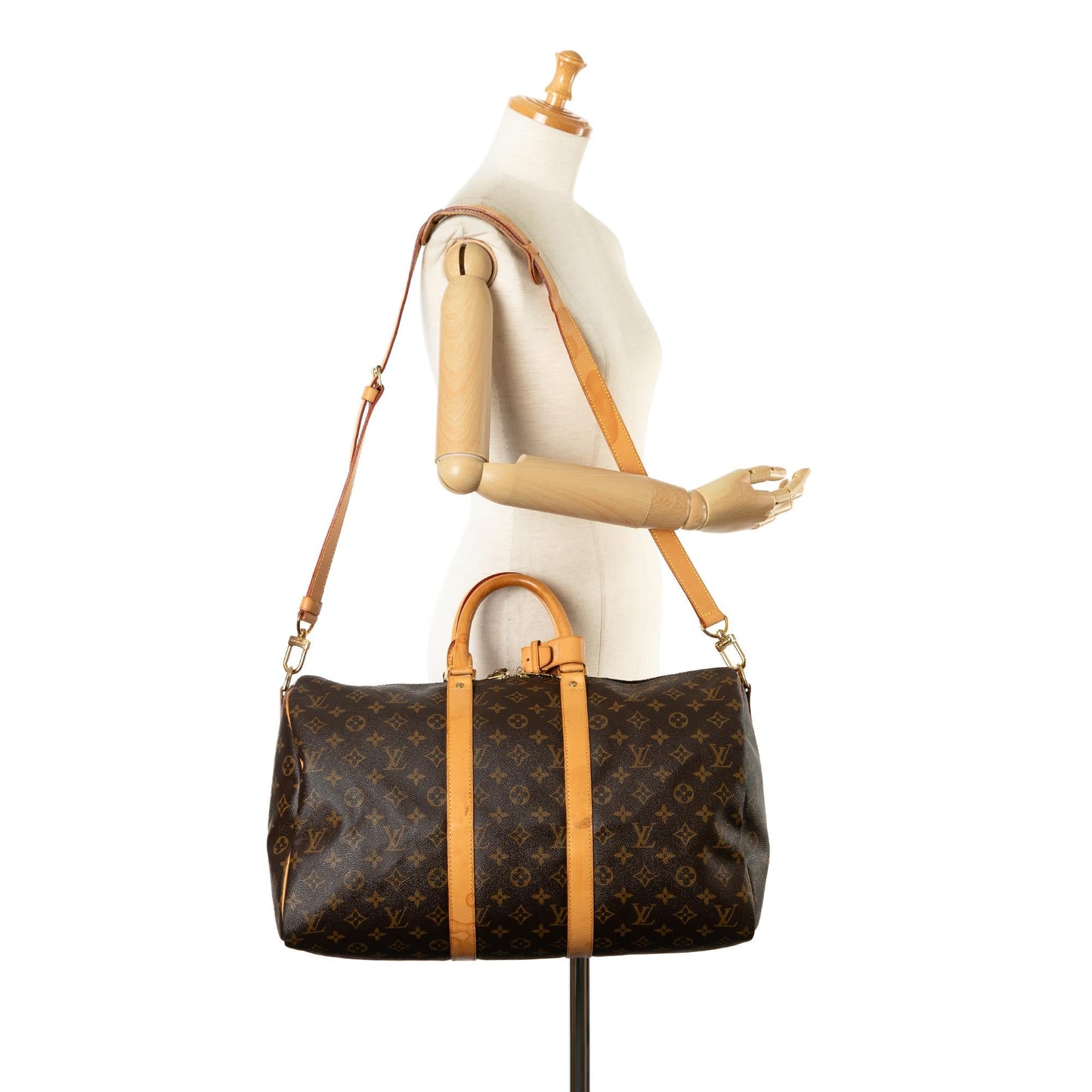 Louis Vuitton Monogram Keepall Bandouliere 45 (SHG-KNFGNC)