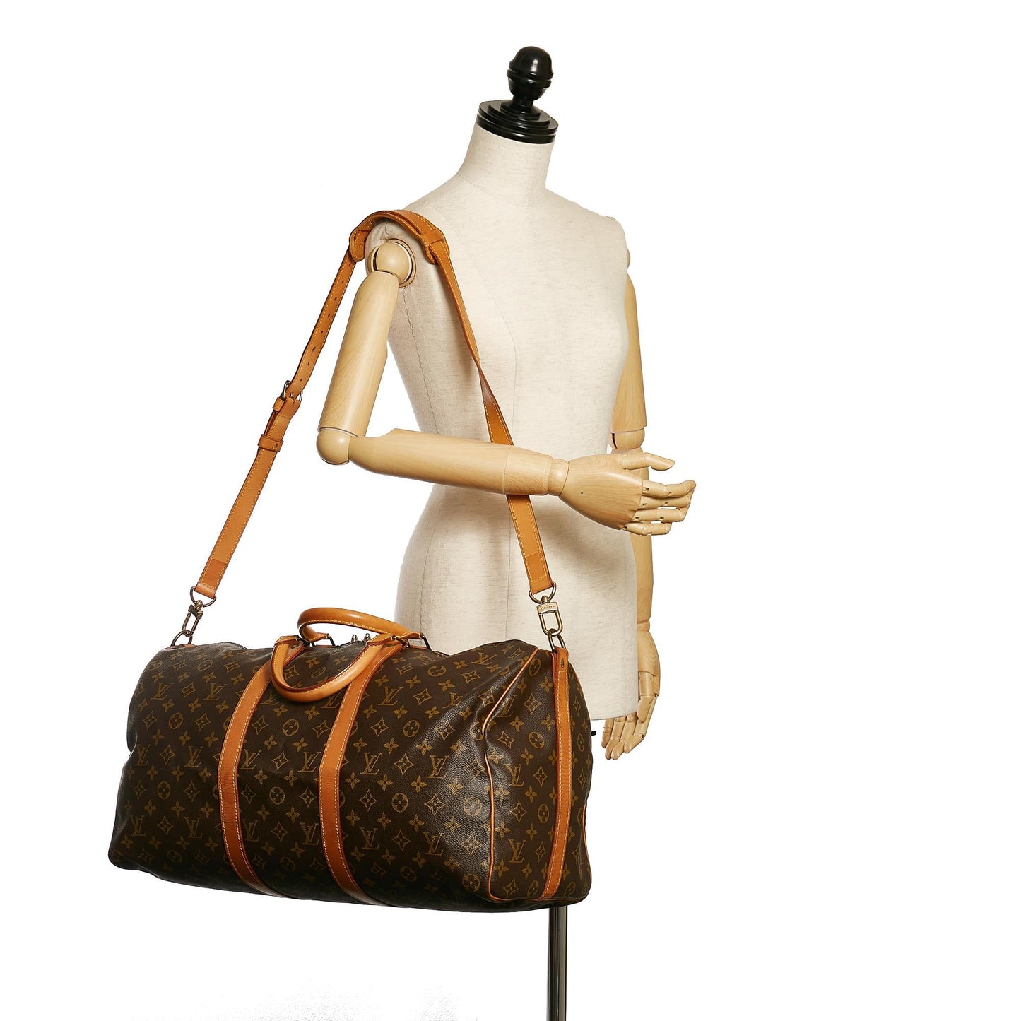 Louis Vuitton Monogram Keepall Bandouliere 50 (SHG-34411)