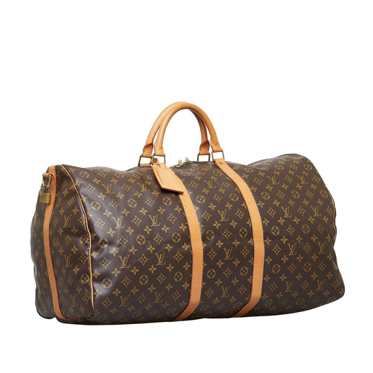 Louis Vuitton Monogram Keepall Bandouliere 60 (SHG-ApwVcB)
