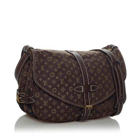Louis Vuitton Monogram Mini Lin Saumur (SHG-33895)
