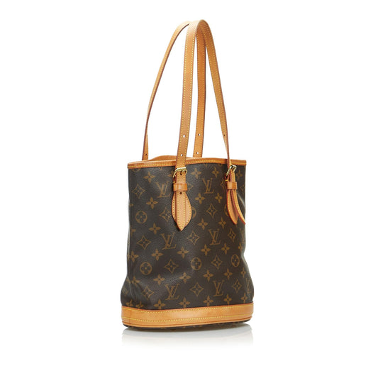 Louis Vuitton Monogram Petit Bucket PM (SHG-PgDTS4)
