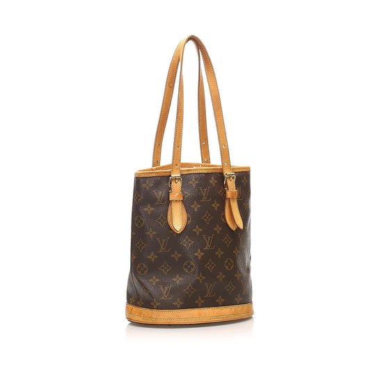Louis Vuitton Monogram Petit Bucket (SHG-14820)