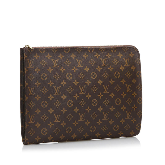 Louis Vuitton Monogram Poche Documents Portfolio (SHG-37952)
