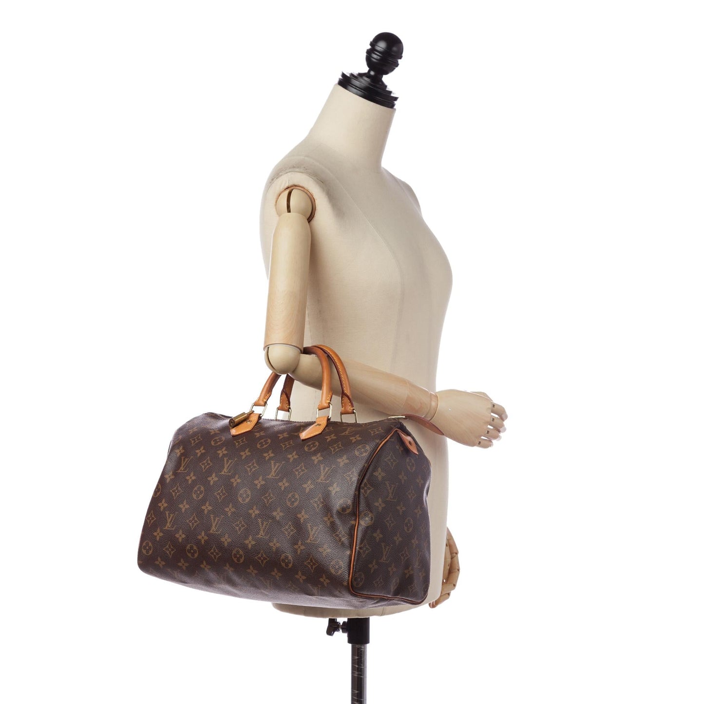 Louis Vuitton Monogram Speedy 35 (SHG-32924)