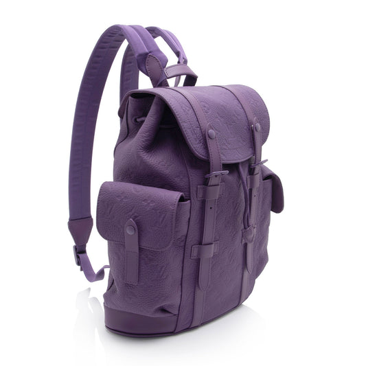 Louis Vuitton Monogram Taurillon Christopher PM Backpack - (SHF-Ad8cFe)