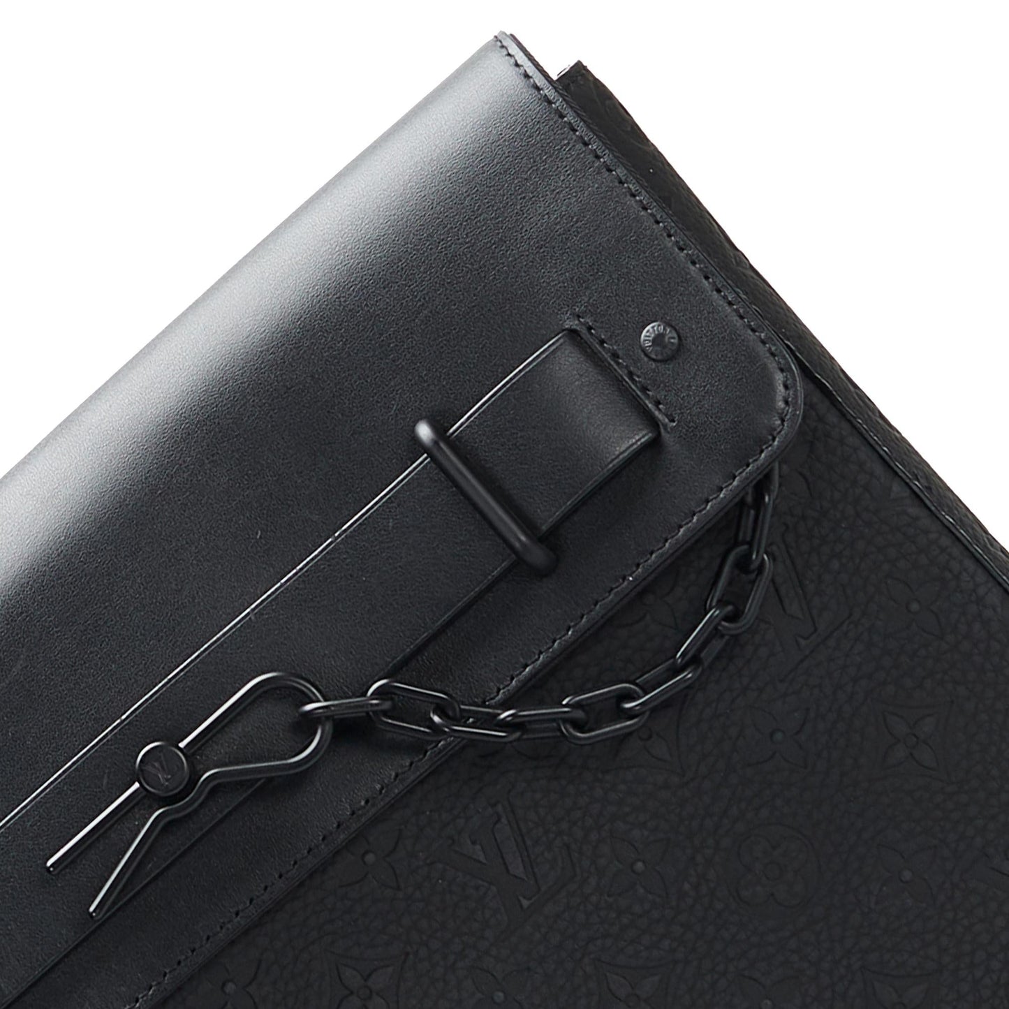 Louis Vuitton Monogram Taurillon Pochette Steamer (SHG-zdezb9)
