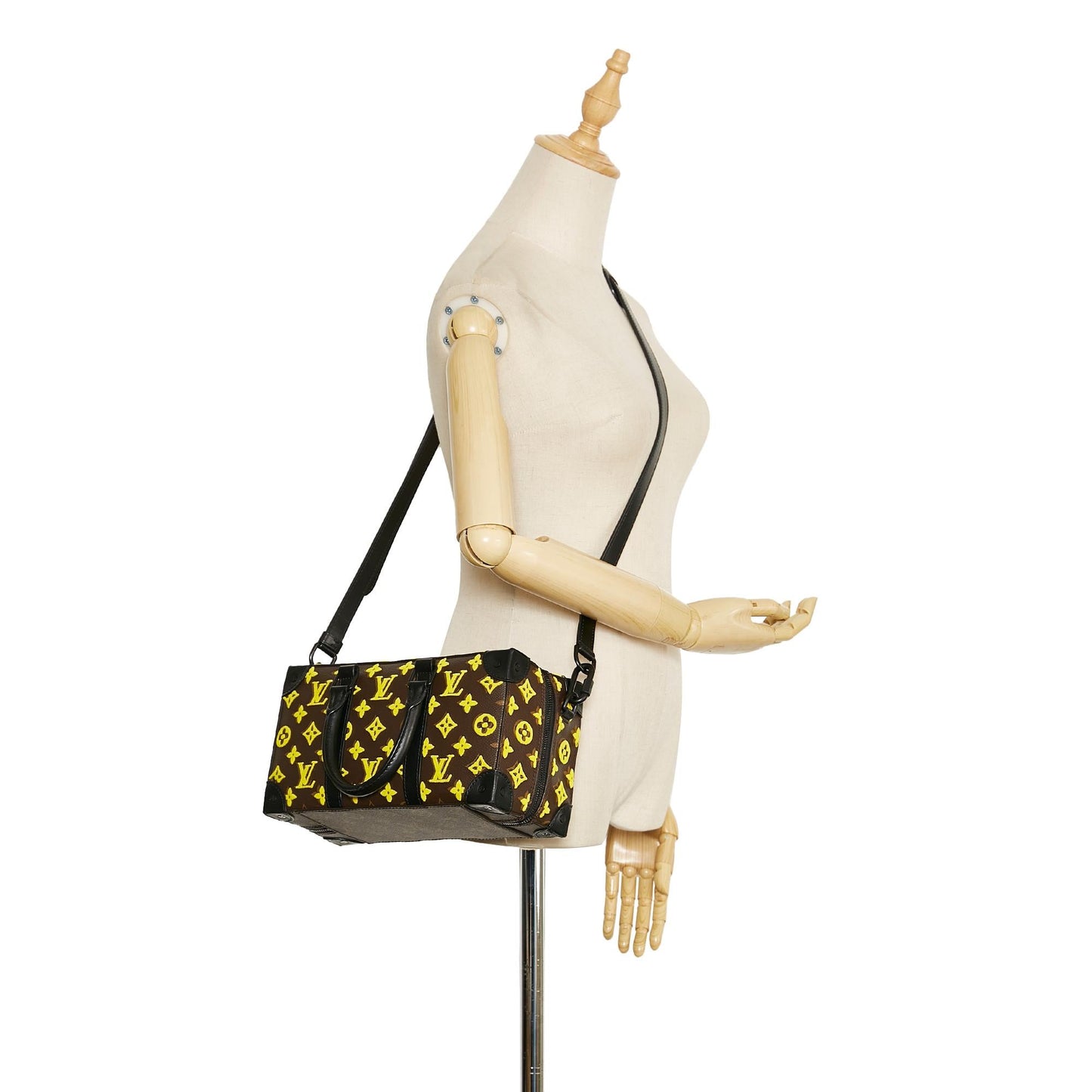 Louis Vuitton Monogram Tuffetage Speedy Trunk (SHG-FDS9bz)