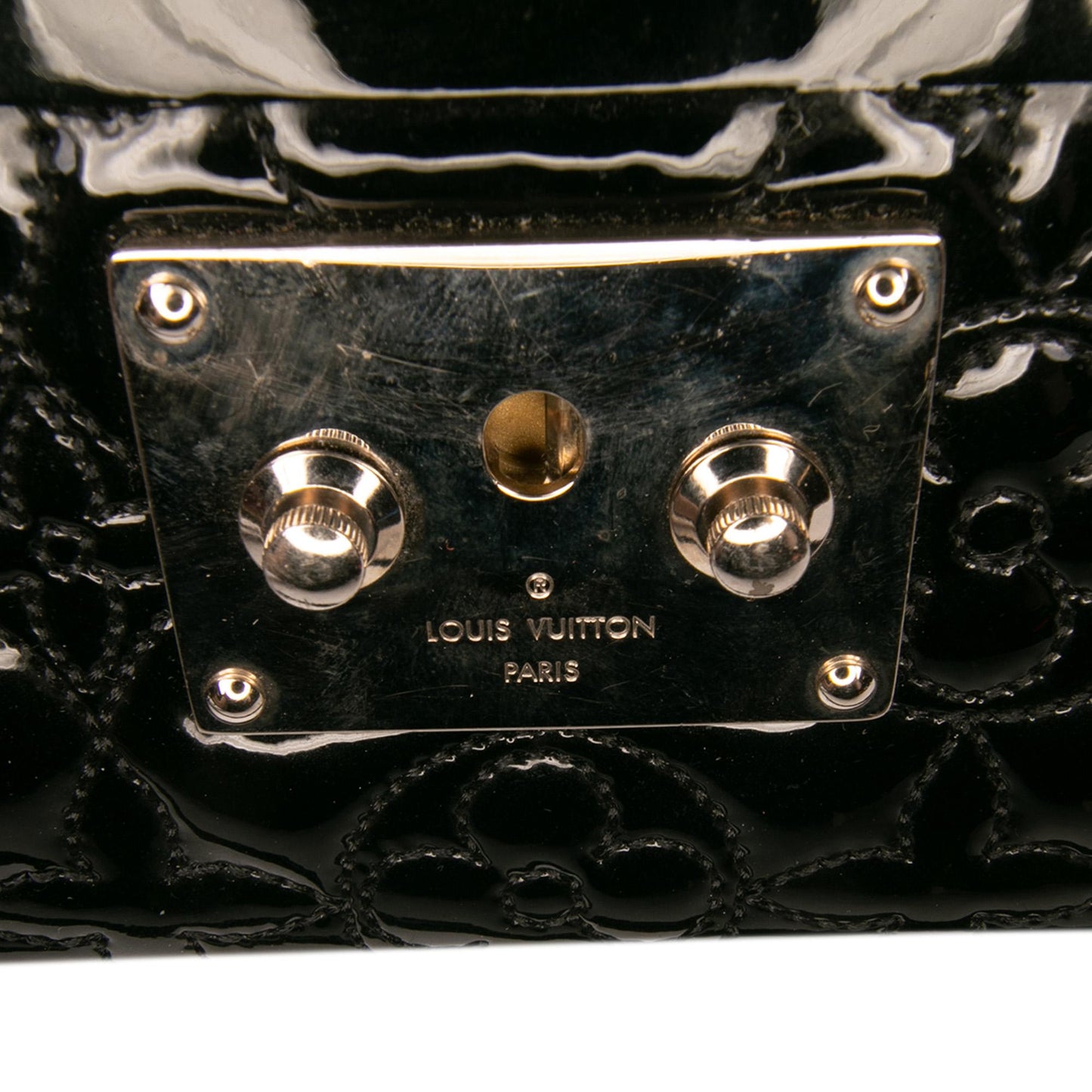 Louis Vuitton Monogram Vernis Fleur Petite Malle