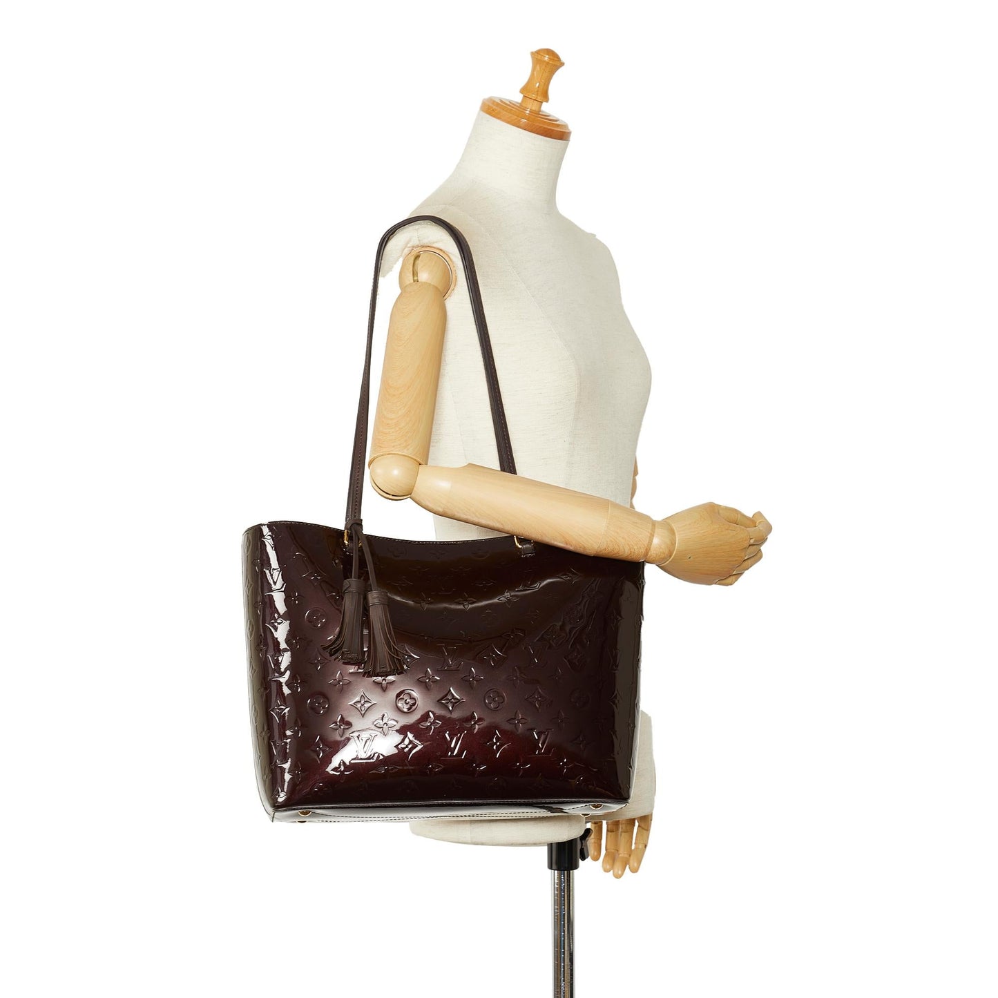 Louis Vuitton Monogram Vernis Long Beach MM (SHG-6biDTS)