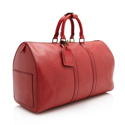 Louis Vuitton Vintage Epi Leather Keepall 45 Duffle Bag (SHF-22789)