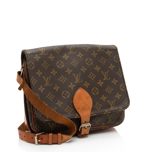 Louis Vuitton Vintage Monogram Canvas Cartouchiere GM Shoulder Bag (SHF-4wWmw7)