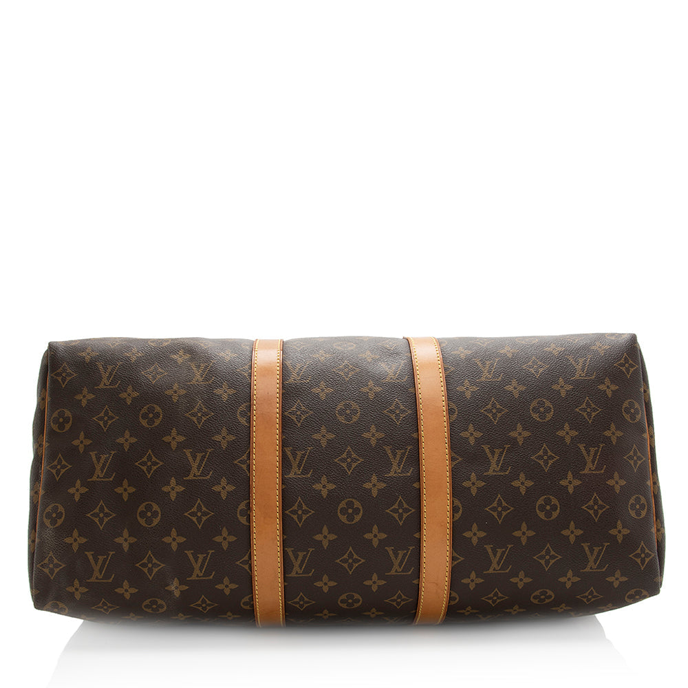 Louis Vuitton Vintage Monogram Canvas Keepall 50 Duffel Bag (SHF-20497)