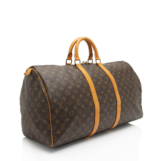 Louis Vuitton Vintage Monogram Canvas Keepall 55 Duffle