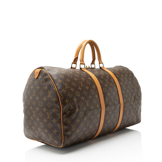 Louis Vuitton Vintage Monogram Canvas Keepall 55 Duffle
