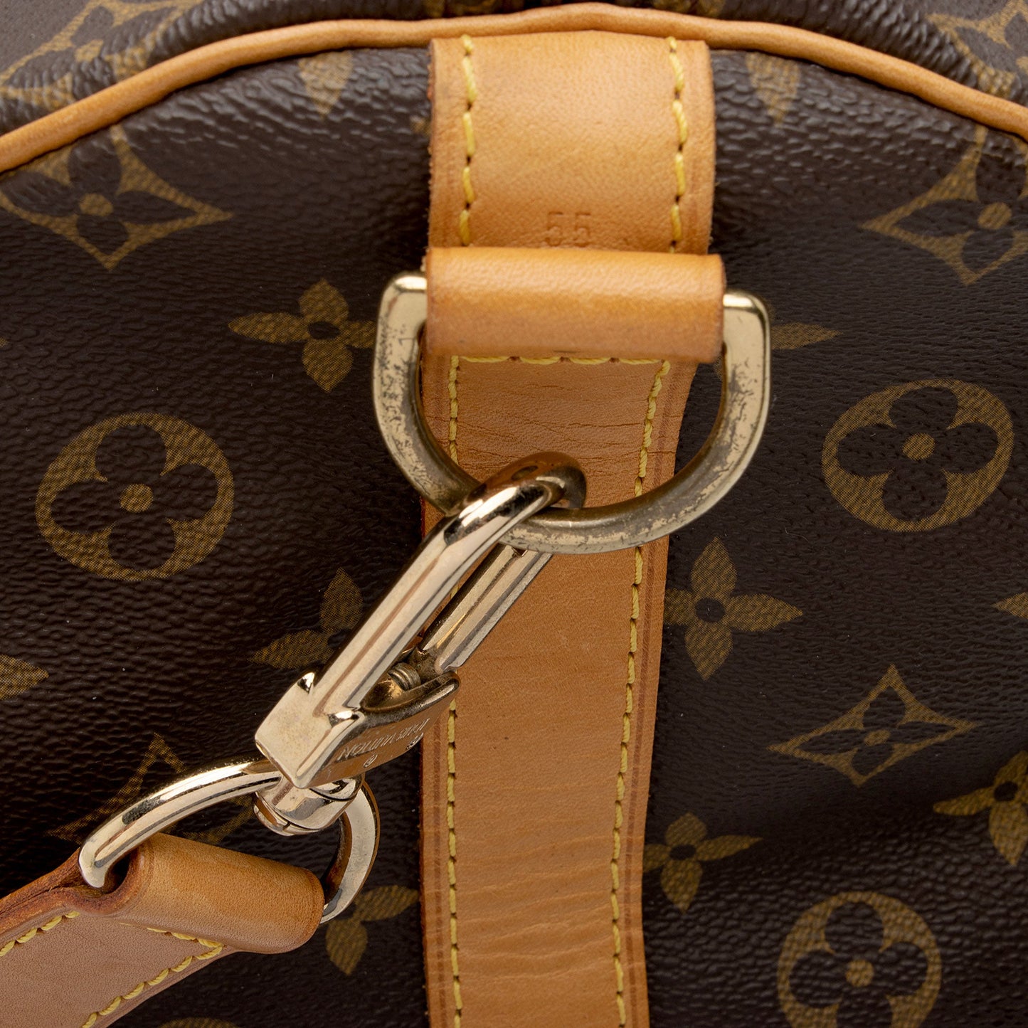 Louis Vuitton Vintage Monogram Canvas Keepall Bandouliere 55 Duffle Bag (SHF-g634Q4)