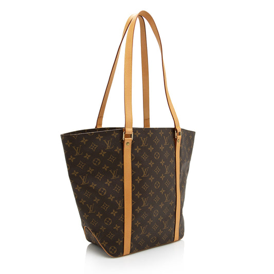 Louis Vuitton Vintage Monogram Canvas Sac Shopping 48 Tote (SHF-22905)