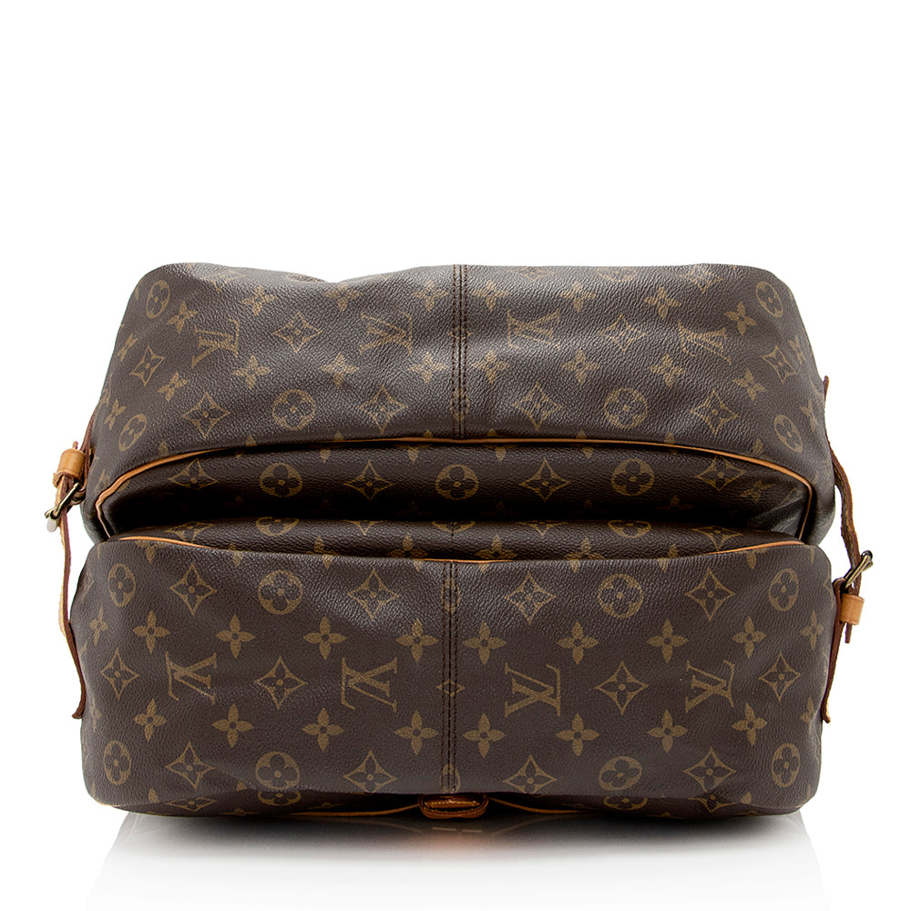 Louis Vuitton Vintage Monogram Canvas Saumur 35 Messenger Bag (SHF-21214)