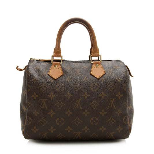 Louis Vuitton Vintage Monogram Canvas Speedy 25 Satchel (SHF-22415)