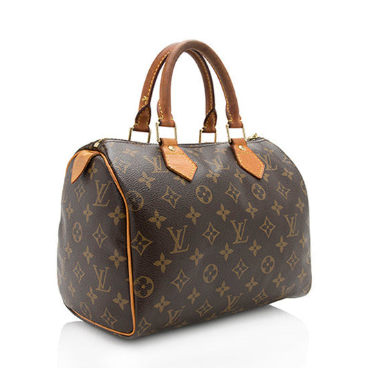 Louis Vuitton Vintage Monogram Canvas Speedy 25 Satchel (SHF-akvPc8)