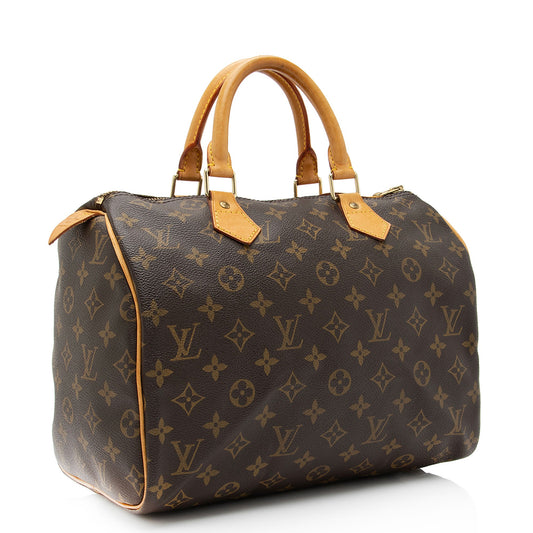 Louis Vuitton Vintage Monogram Canvas Speedy 30 Satchel - (SHF-VUH7fs)