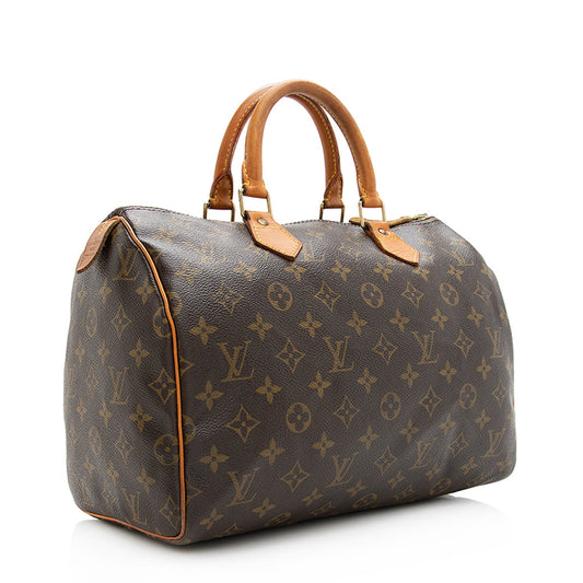 Louis Vuitton Vintage Monogram Canvas Speedy 30 Satchel - (SHF-20194)