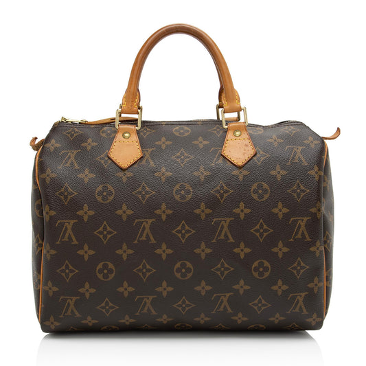 Louis Vuitton Vintage Monogram Canvas Speedy 30 Satchel (SHF-vrJMdC)
