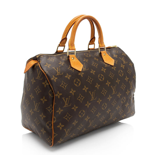 Louis Vuitton Vintage Monogram Canvas Speedy 30 Satchel (SHF-Vrb4VS)