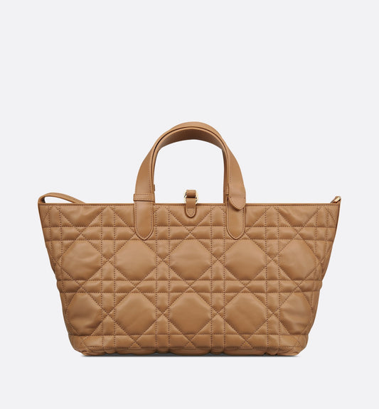 Medium Luxury Dior Toujours Bag Medium Tan Macrocannage Calfskin