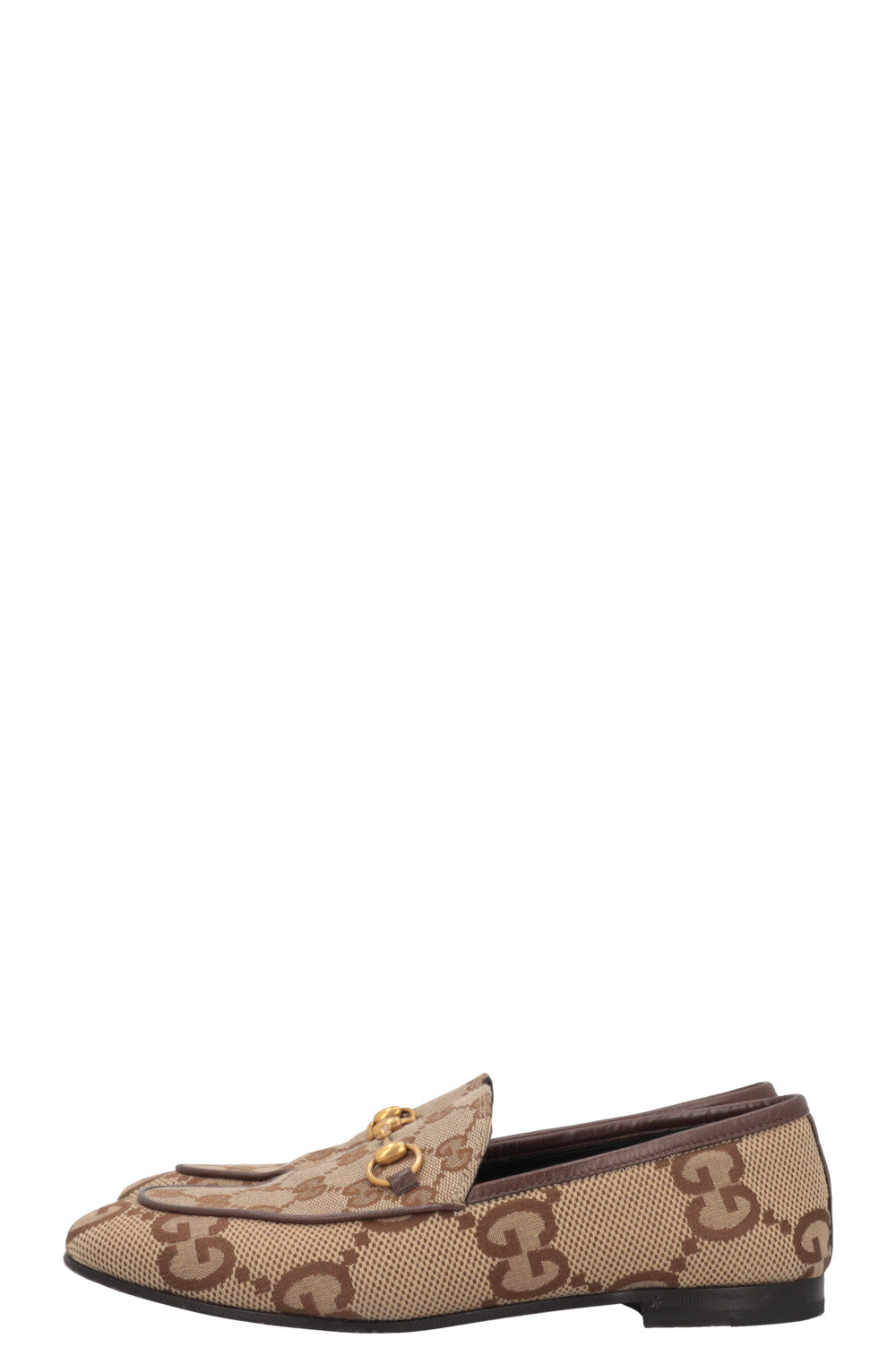 Luxury Gucci Trending 2025 Jordaan Loafers Supreme Giant G Canvas Sand