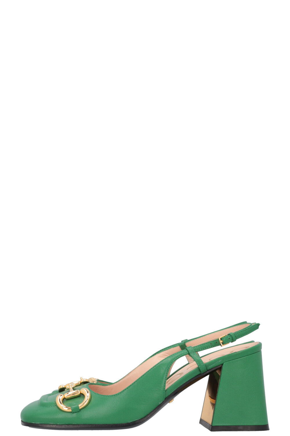 Luxury Gucci Trending 2025 Horsebit Block Heels Green