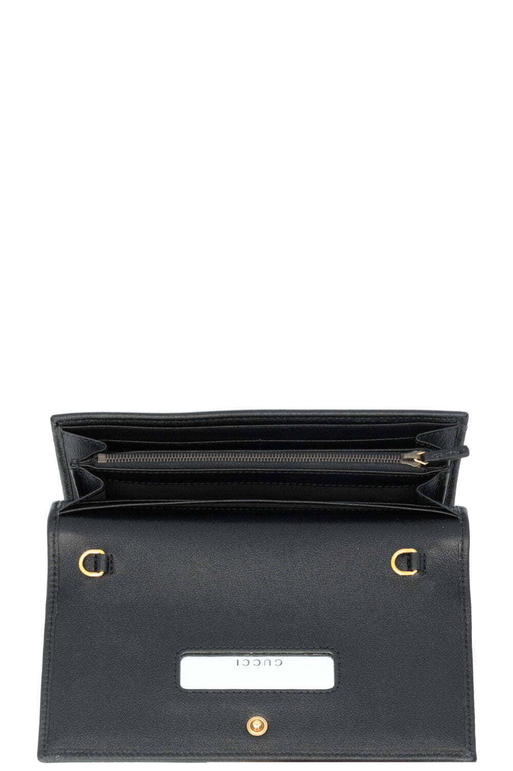 Luxury Gucci Trending 2025 Bamboo Long Wallet Black