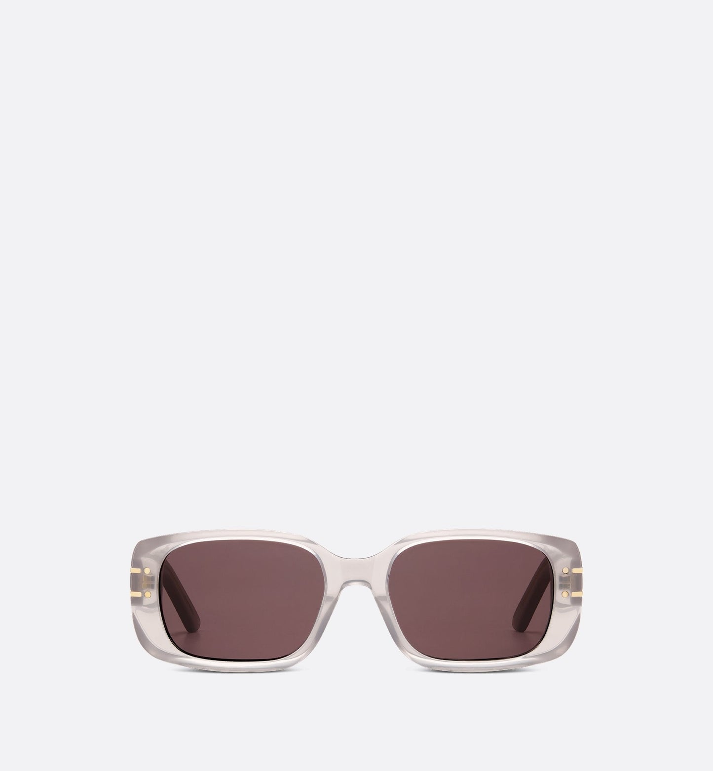 Luxury Diorsignature S12I Mink Gray Rectangular Sunglasses