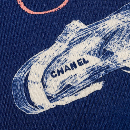 Chanel 90cm Silk Scarf Multicolour