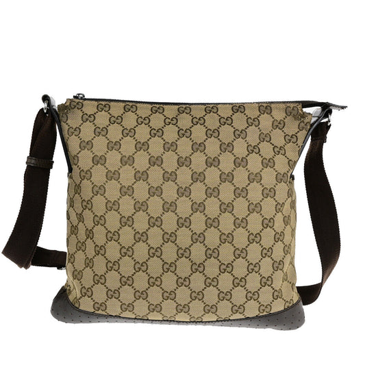 Luxury Gucci Trending 2025 Gg Canvas Canvas Shoulder Bag ()