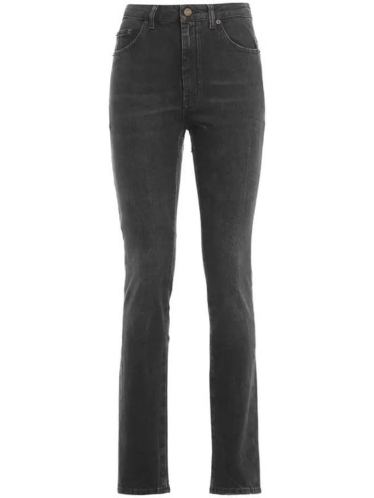 Luxury Saint Laurent High Waist Skinny Jeans Black