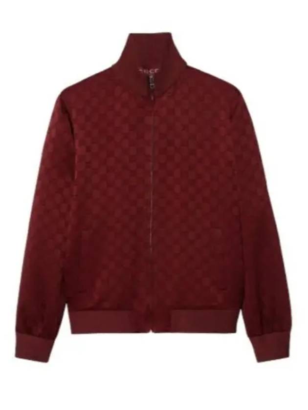 Luxury Gucci Trending 2025 GG Jacquard Zip Up Jacket Red
