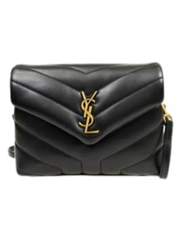 Luxury Saint Laurent Loulou Toy Matelasse Shoulder Bag Black