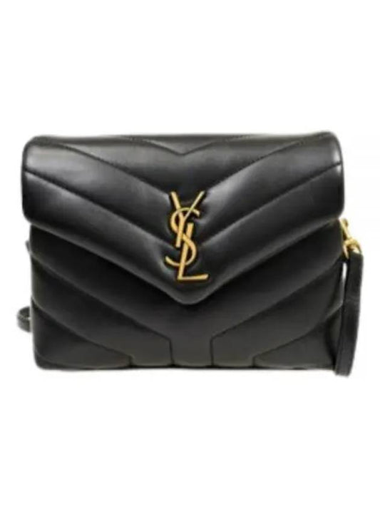 Luxury Saint Laurent Loulou Toy Matelasse Shoulder Bag Black